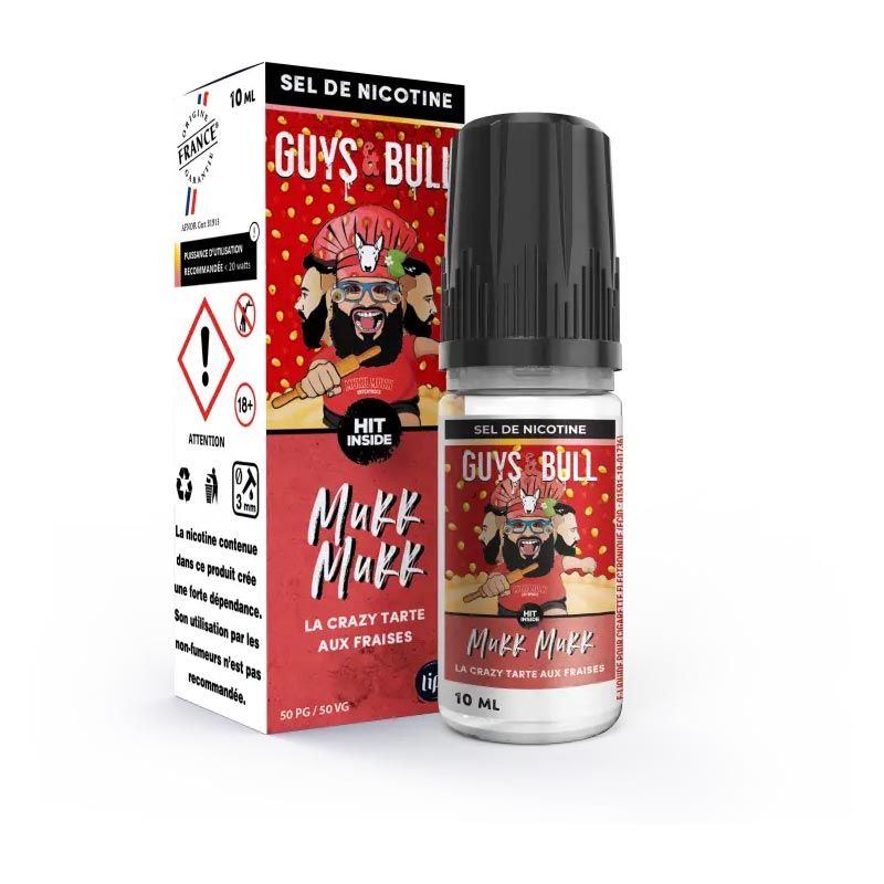 E-Liquide Crazy Tarte Aux Fraises Sel De Nicotine Guys & Bull